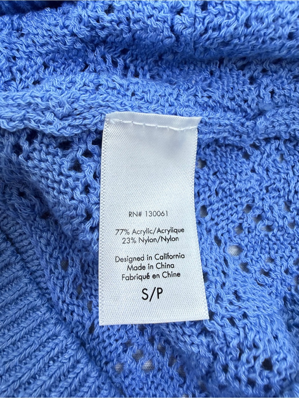 L*SPACE Sweet Talk Knit Set Blue NWT Top S Skirt XS - Picture 12 of 16